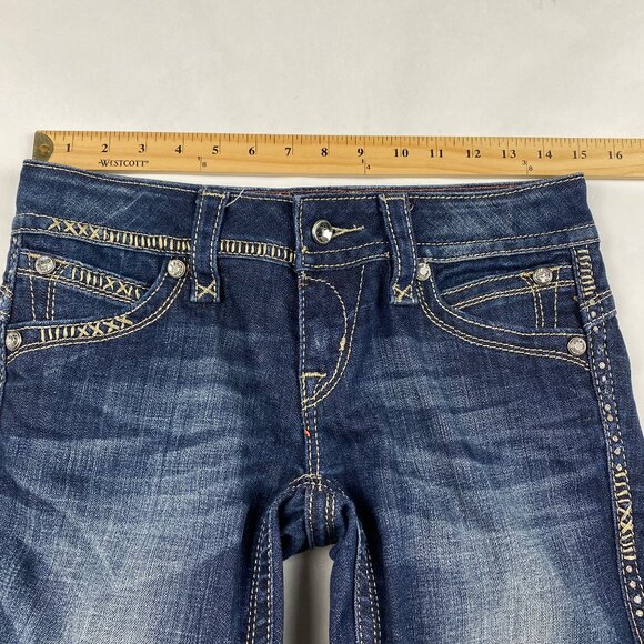 Rock Revival Women's Jeans Size 27 Gwen Boot - Hemmed - Picture 10 of 16